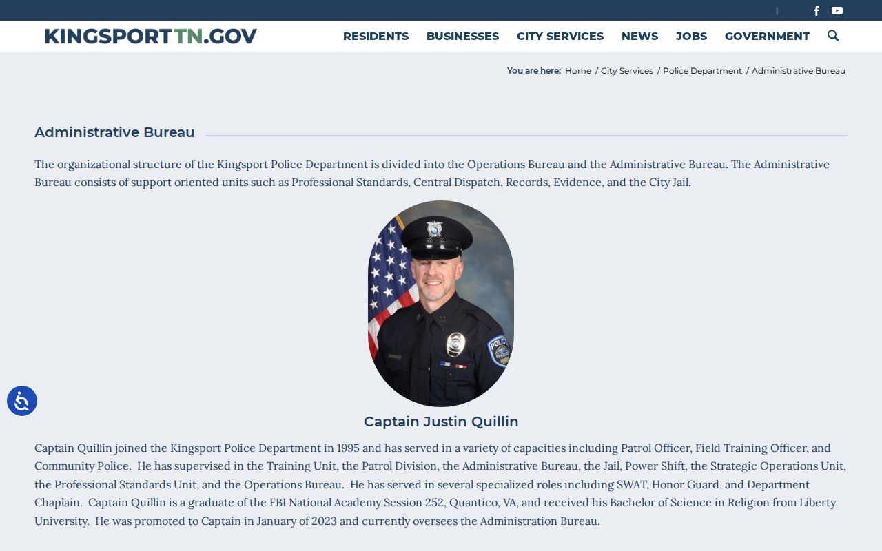 Kingsport warrant records Police Records and City Court contact panel