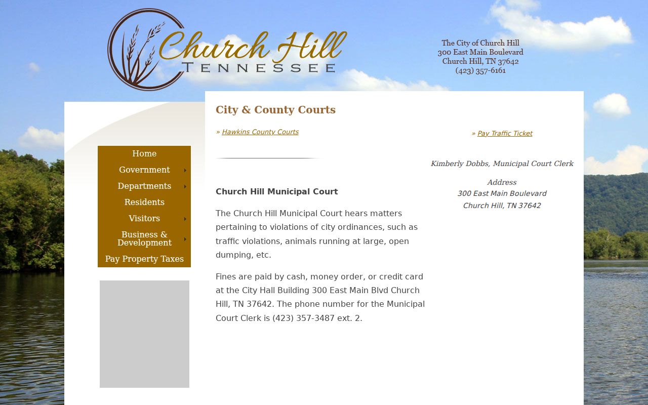 Church Hill warrant records and municipal court